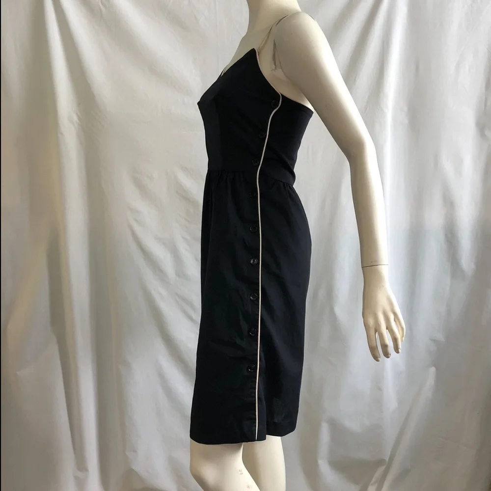 Vintage 70s Women’s Ronda Roy black and white button up sun dress size XS - Picture 6 of 16